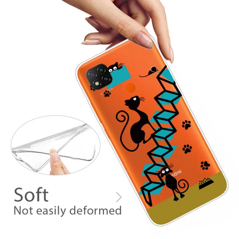 Etui Xiaomi Redmi 9C Śmieszne Koty