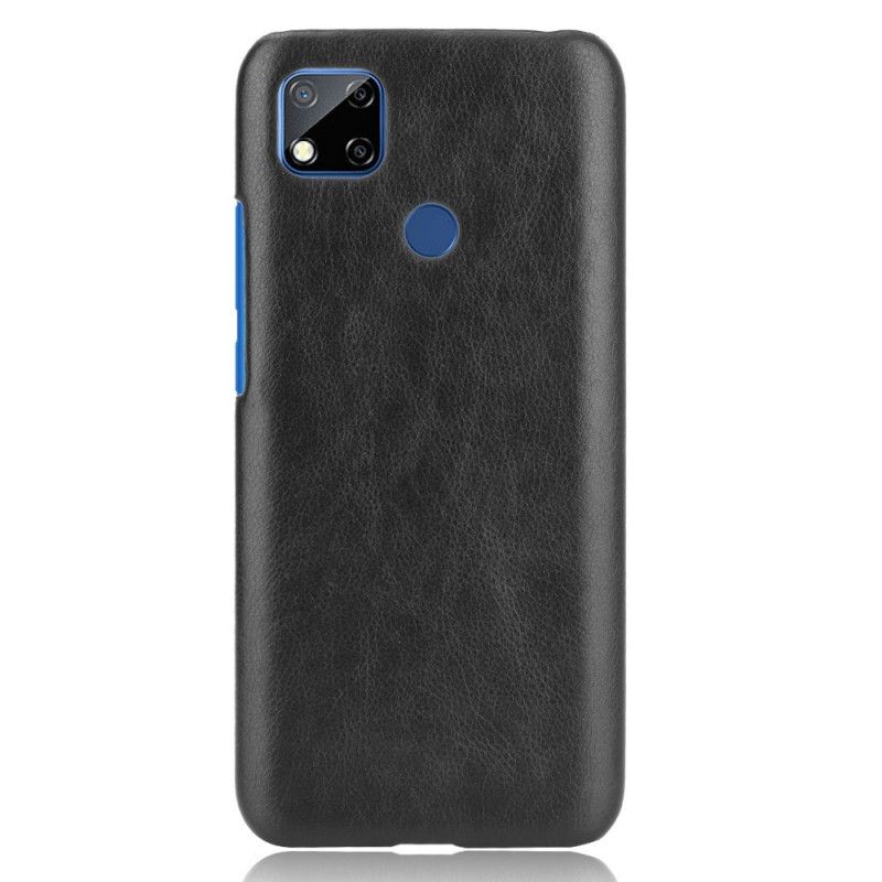 Etui Xiaomi Redmi 9C Szary Czarny Efekt Skóry Liczi Etui Ochronne