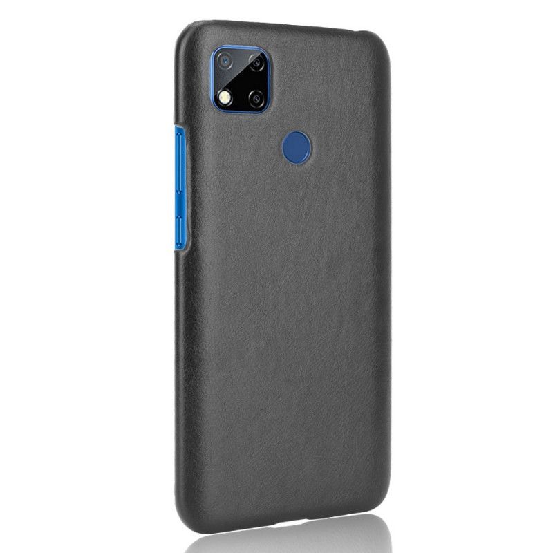 Etui Xiaomi Redmi 9C Szary Czarny Efekt Skóry Liczi Etui Ochronne