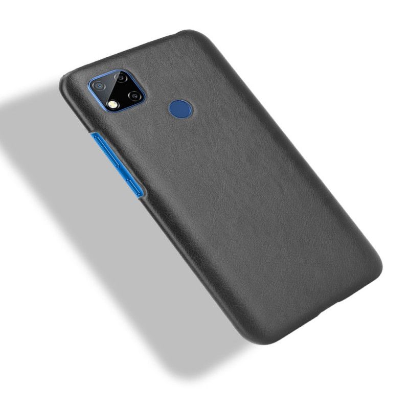 Etui Xiaomi Redmi 9C Szary Czarny Efekt Skóry Liczi Etui Ochronne