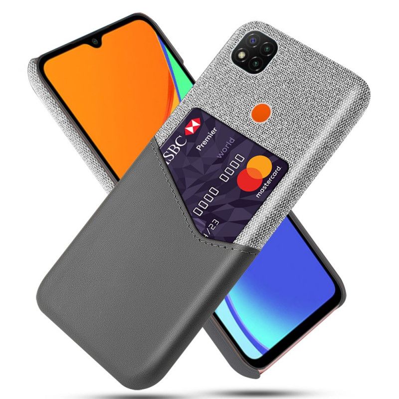 Etui Xiaomi Redmi 9C Szary Czarny Posiadacz Karty Ksq