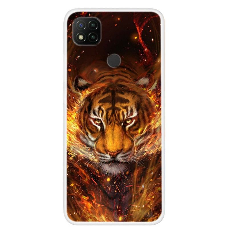 Etui Xiaomi Redmi 9C Tygrys Ognisty