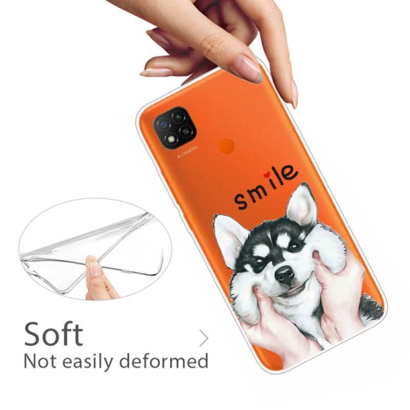 Etui Xiaomi Redmi 9C Uśmiechnięty Pies