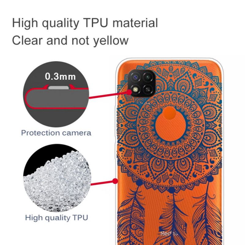 Etui Xiaomi Redmi 9C Wyjątkowa Kwiatowa Mandala