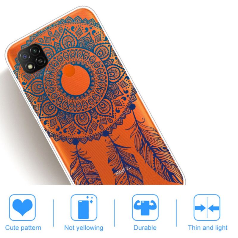 Etui Xiaomi Redmi 9C Wyjątkowa Kwiatowa Mandala