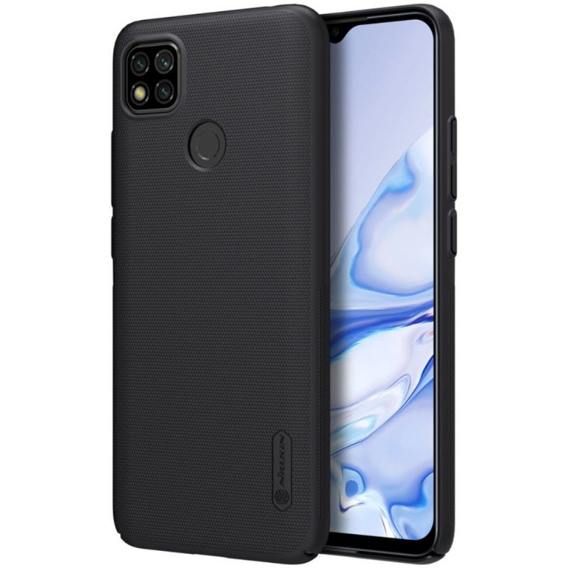 Futerały Xiaomi Redmi 9C Biały Czarny Etui na Telefon Sztywny Matowy Nillkin