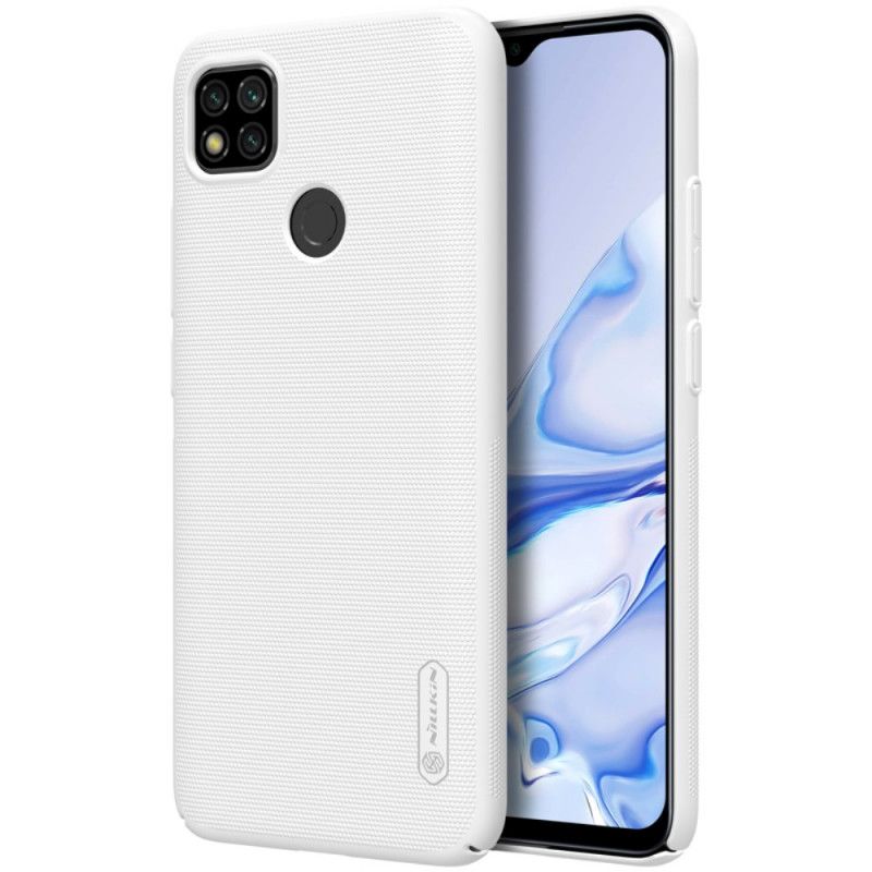 Futerały Xiaomi Redmi 9C Biały Czarny Etui na Telefon Sztywny Matowy Nillkin