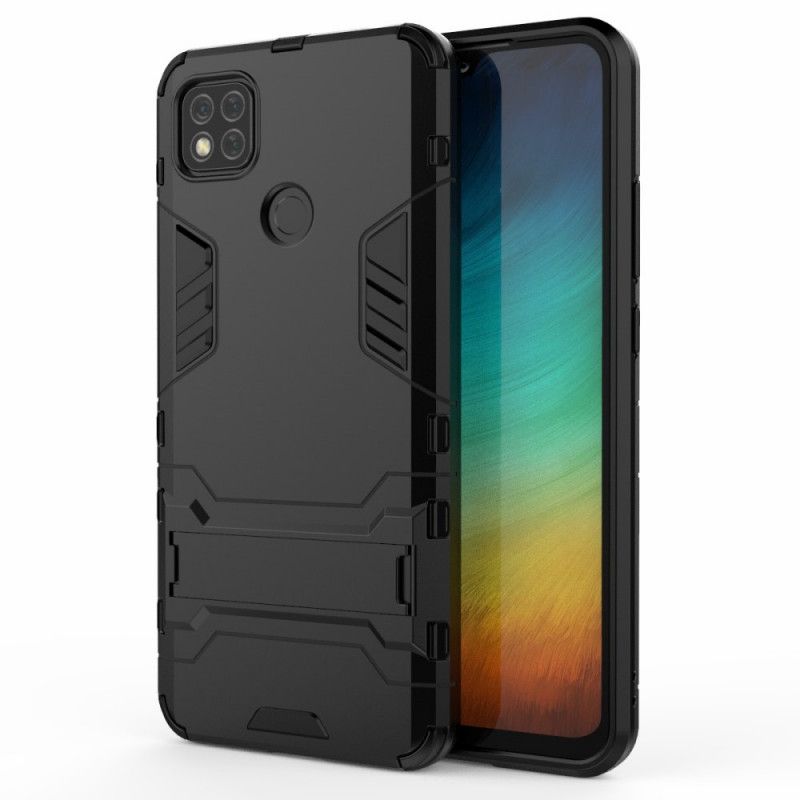 Futerały Xiaomi Redmi 9C Czerwony Czarny Wyjątkowo Wytrzymały Język