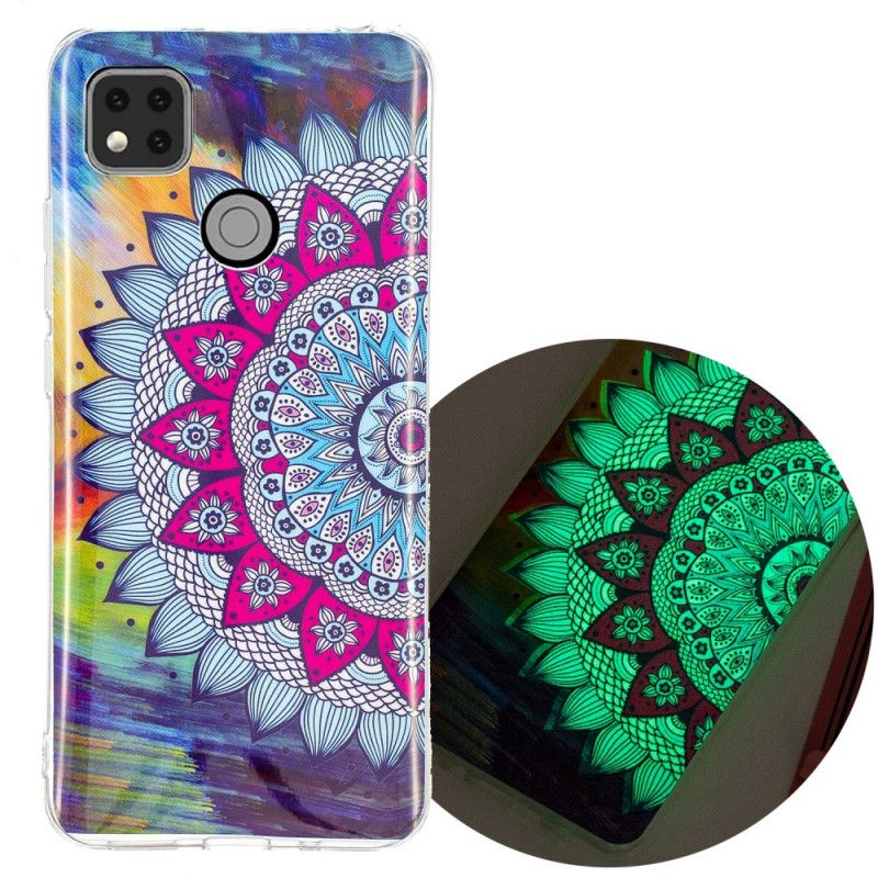 Futerały Xiaomi Redmi 9C Etui na Telefon Mandala W Kolorze Fluorescencyjnym