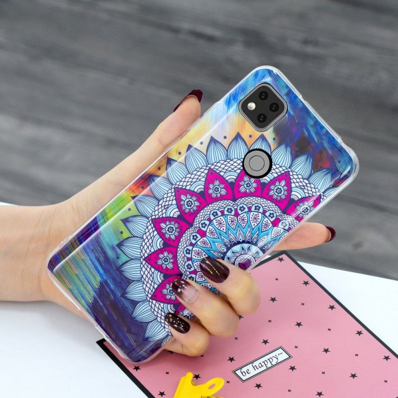 Futerały Xiaomi Redmi 9C Etui na Telefon Mandala W Kolorze Fluorescencyjnym