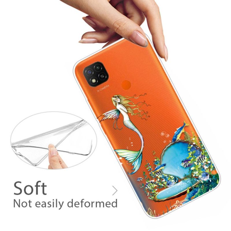 Futerały Xiaomi Redmi 9C Etui na Telefon Niebieska Syrena