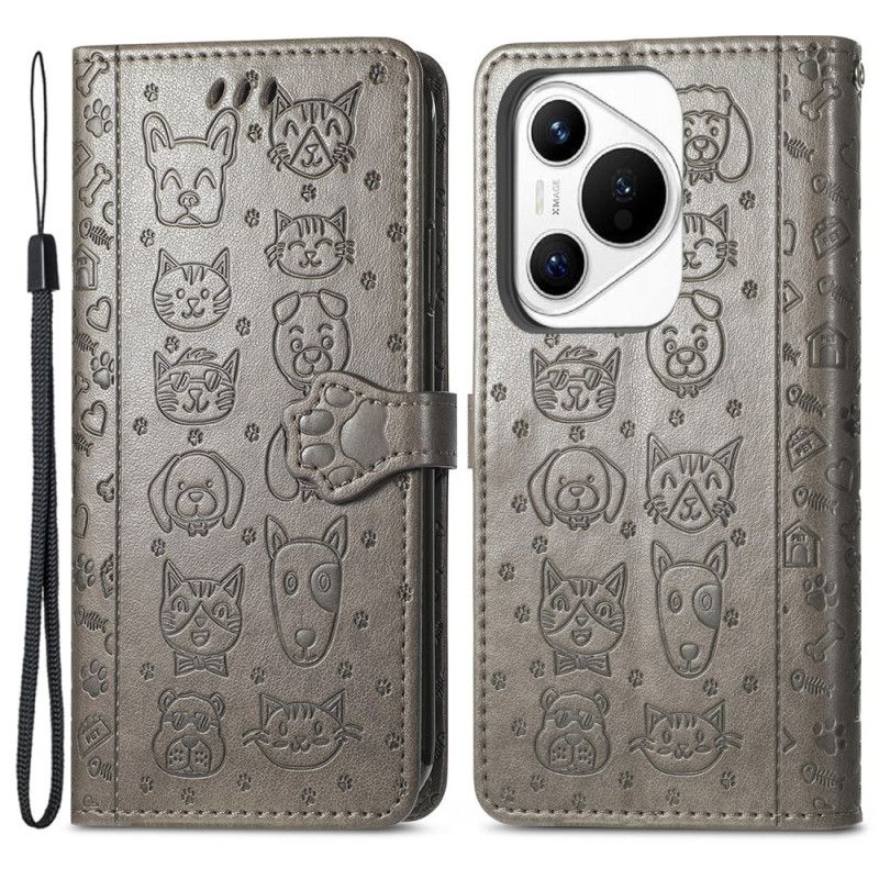 Etui Folio Huawei Pura 70 Psy I Koty Etui Ochronne