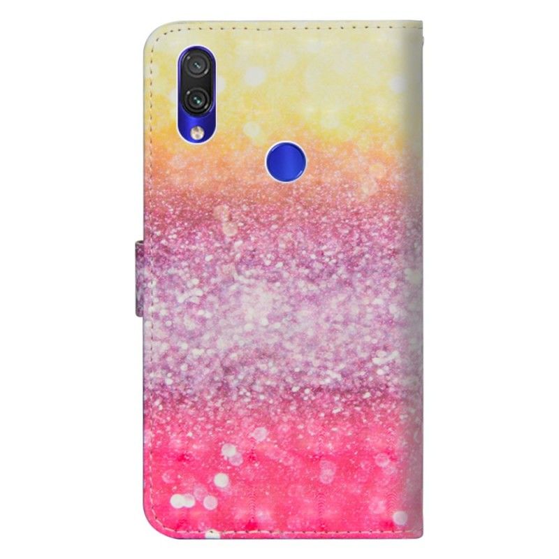 Etui Folio Xiaomi Redmi Note 7 Brokat Gradientu W Kolorze Magenta Etui Ochronne