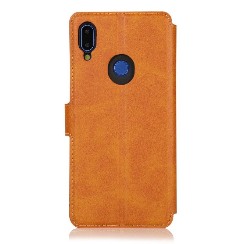 Etui Folio Xiaomi Redmi Note 7 Granatowy Czarny Ekstremalny Efekt Skóry