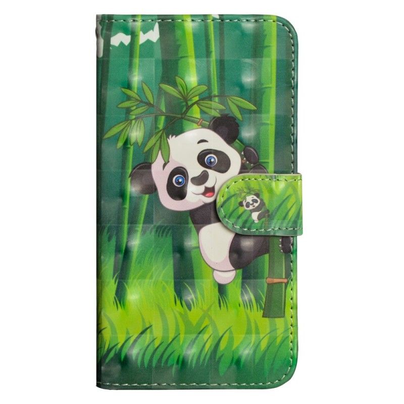 Etui Folio Xiaomi Redmi Note 7 Panda I Bambus Etui Ochronne