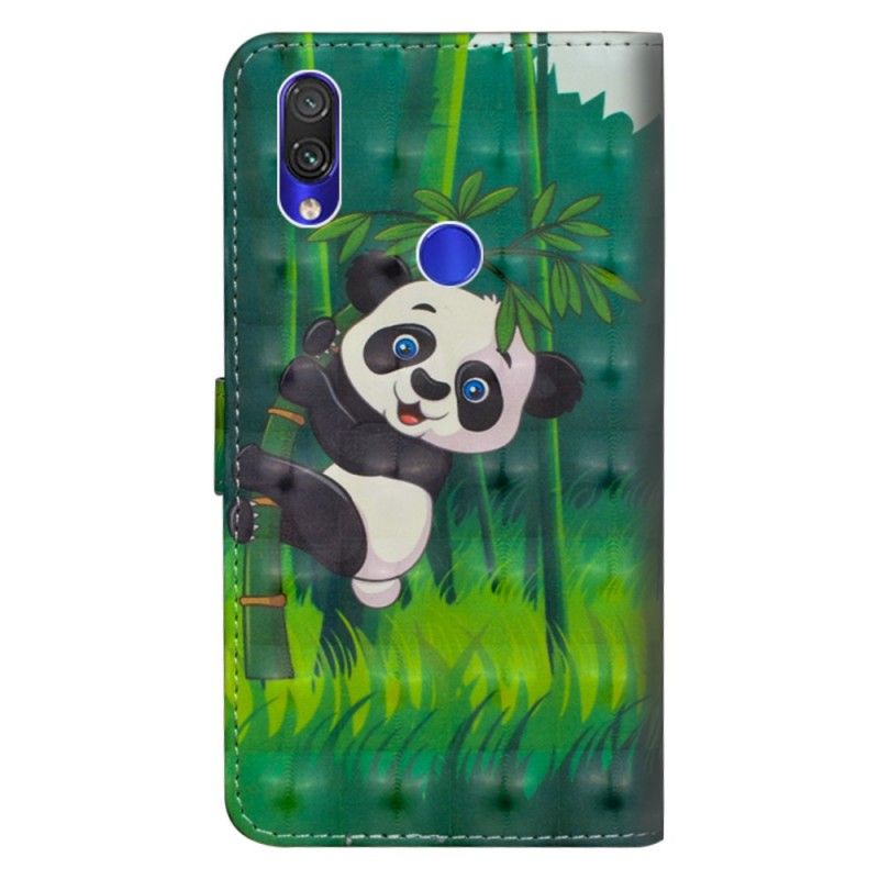 Etui Folio Xiaomi Redmi Note 7 Panda I Bambus Etui Ochronne