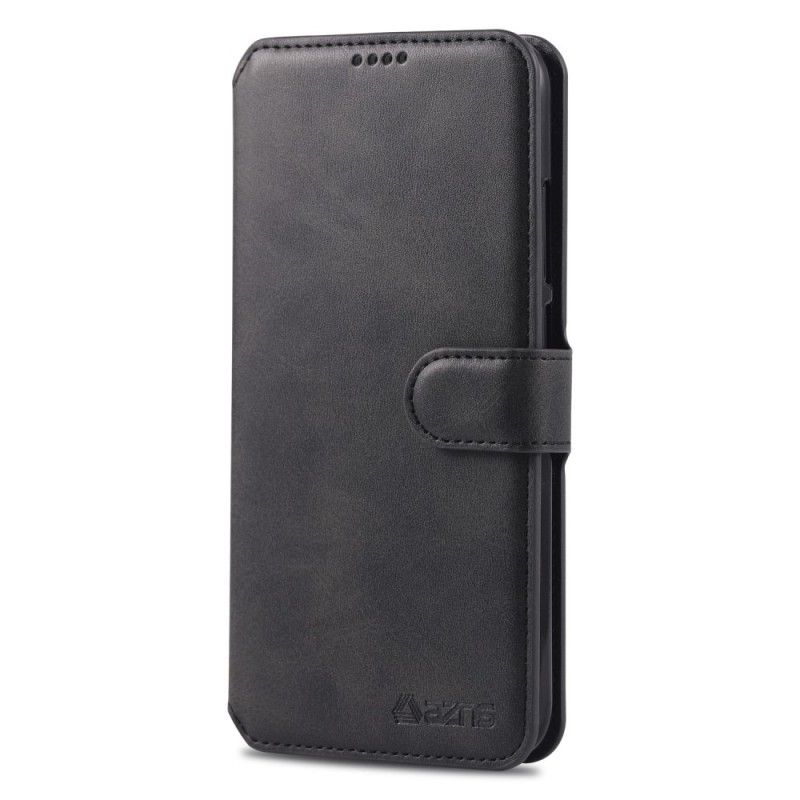 Etui Folio Xiaomi Redmi Note 7 Szary Czarny Retro Azns Etui Ochronne