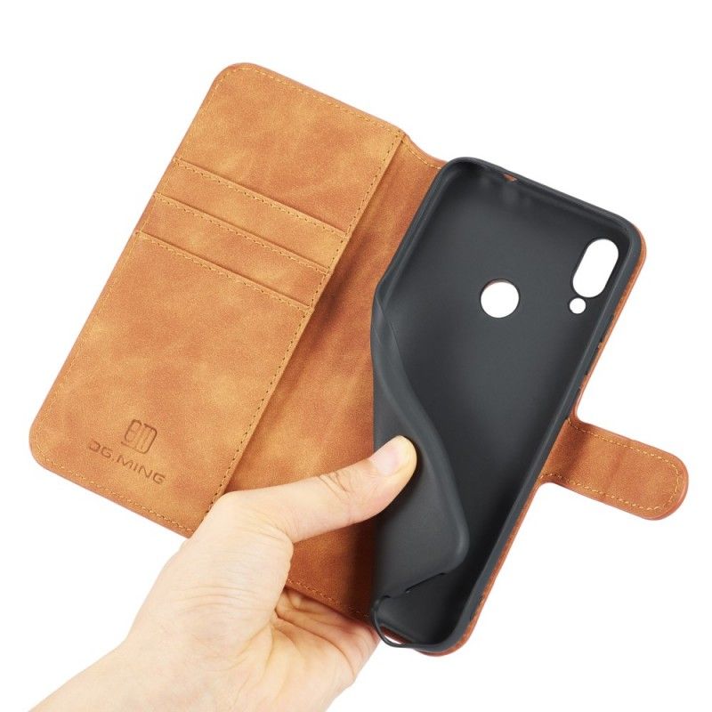 Etui Folio Xiaomi Redmi Note 7 Szary Czarny Retro Dg.Ming