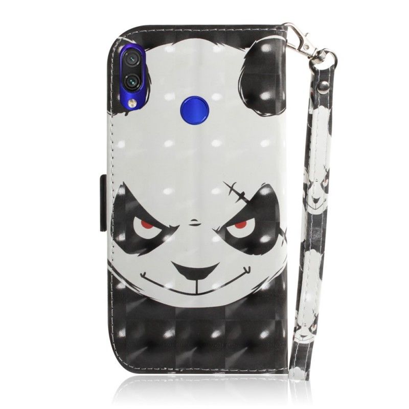 Etui Folio Xiaomi Redmi Note 7 Wściekła Panda Ze Stringami Etui Ochronne