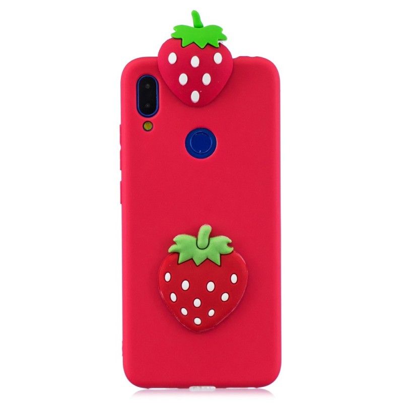 Etui Xiaomi Redmi Note 7 3D Truskawka Etui Ochronne