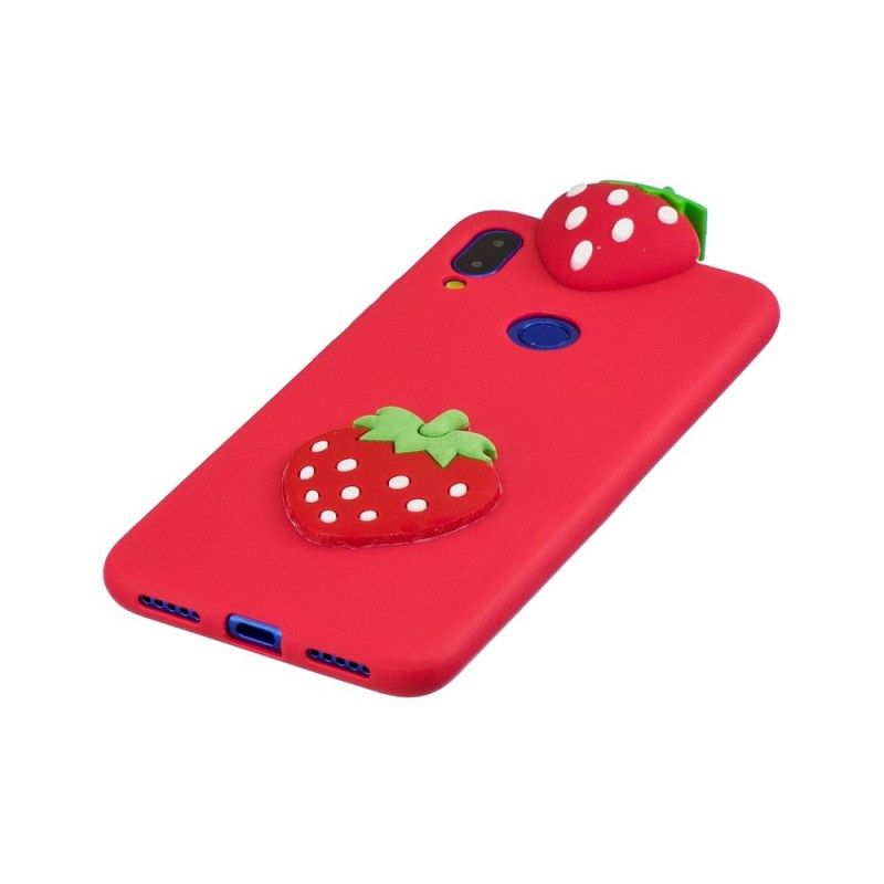 Etui Xiaomi Redmi Note 7 3D Truskawka Etui Ochronne