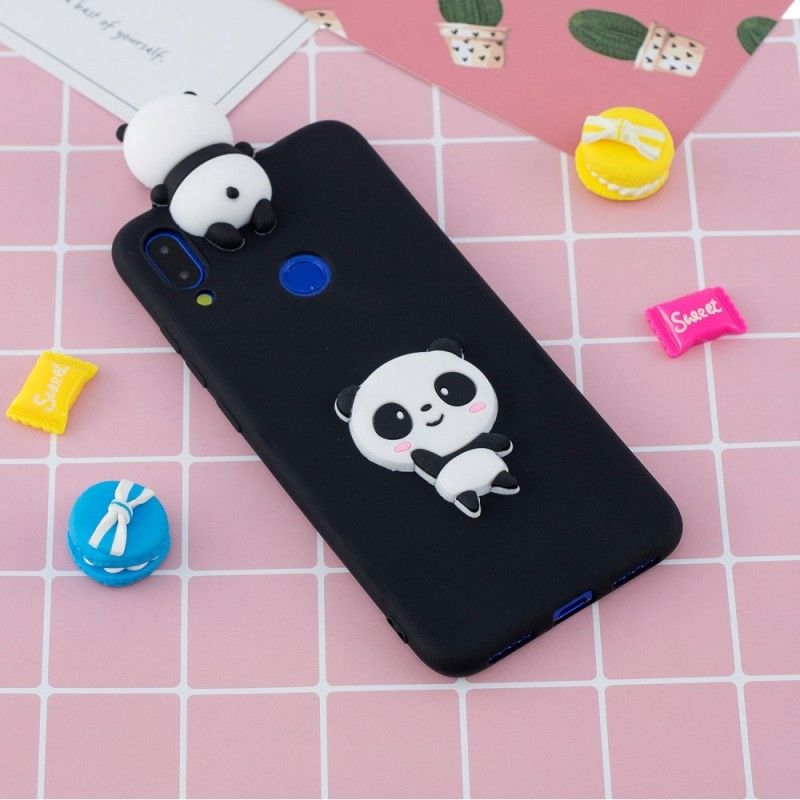 Etui Xiaomi Redmi Note 7 Biały Czarny 3D Moja Panda