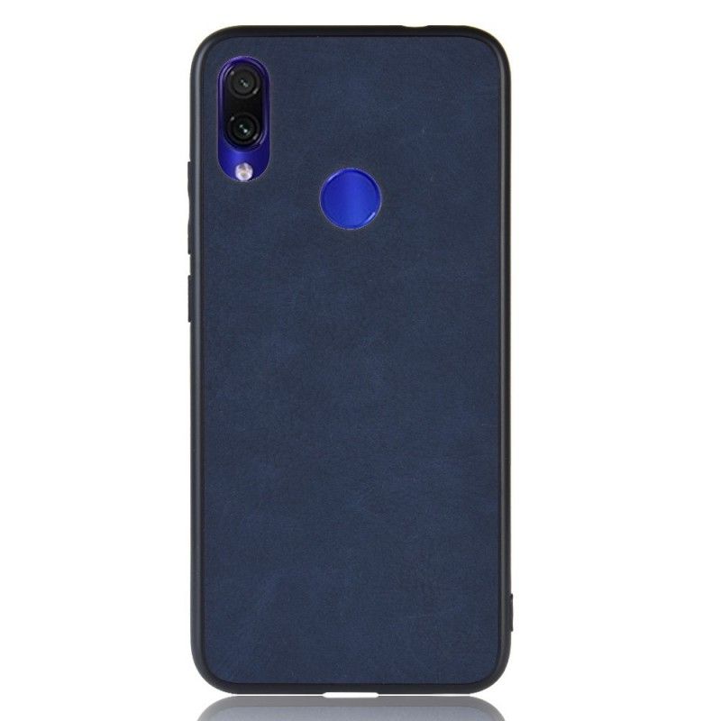 Etui Xiaomi Redmi Note 7 Ciemnoniebieski Efekt Skóry W Stylu Vintage