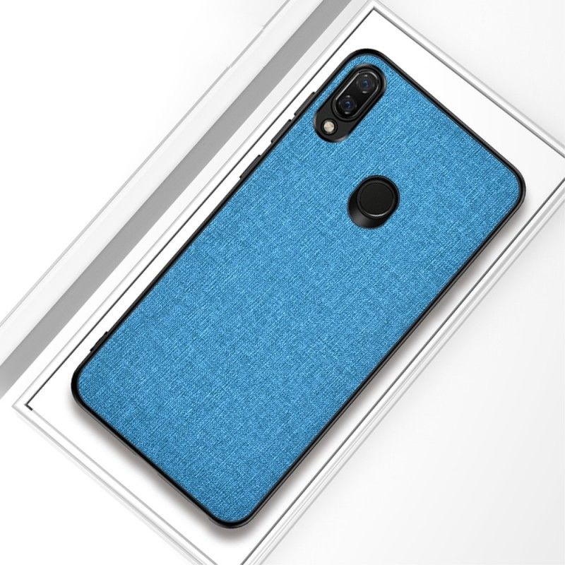 Etui Xiaomi Redmi Note 7 Czarny Tekstura Tkaniny