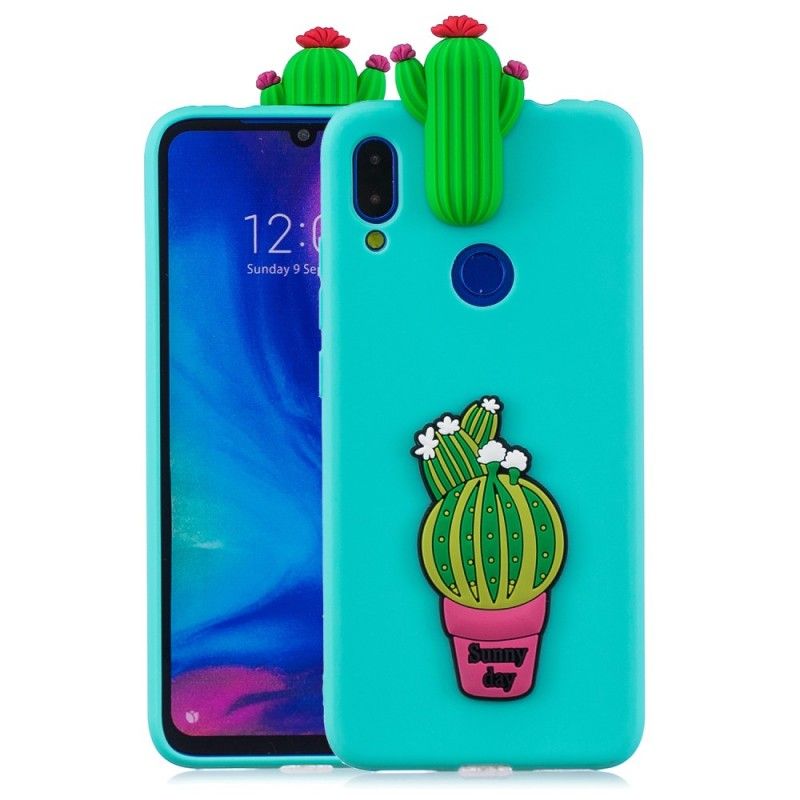 Etui Xiaomi Redmi Note 7 Kaktusowe Szaleństwo W 3D Etui Ochronne