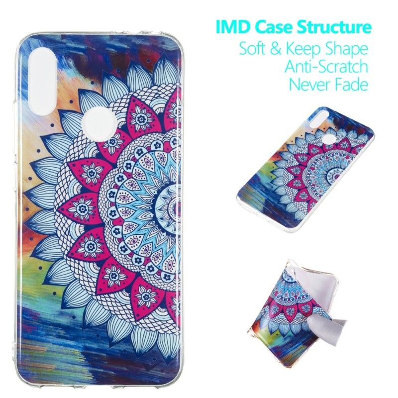 Etui Xiaomi Redmi Note 7 Mandala W Kolorze Fluorescencyjnym Etui Ochronne