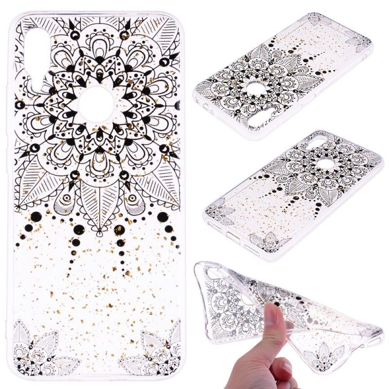 Etui Xiaomi Redmi Note 7 Przezroczysta Szara Mandala