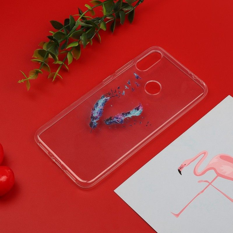 Etui Xiaomi Redmi Note 7 Przezroczyste Pióra Etui Ochronne