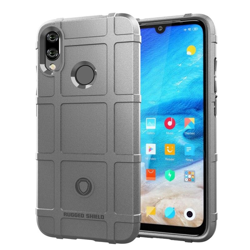 Etui Xiaomi Redmi Note 7 Szary Czarny Wytrzymała Tarcza Etui Ochronne