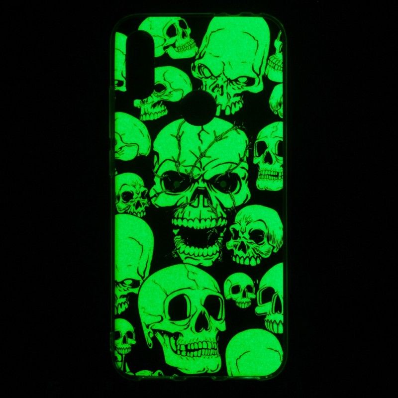 Etui Xiaomi Redmi Note 7 Uwaga Fluorescencyjne Czaszki Etui Ochronne