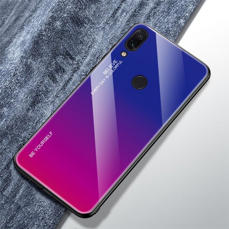 Etui Xiaomi Redmi Note 7 Złoty Ciemnoniebieski Kolor Ocynkowany