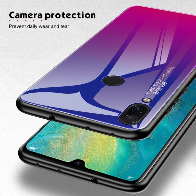 Etui Xiaomi Redmi Note 7 Złoty Ciemnoniebieski Kolor Ocynkowany