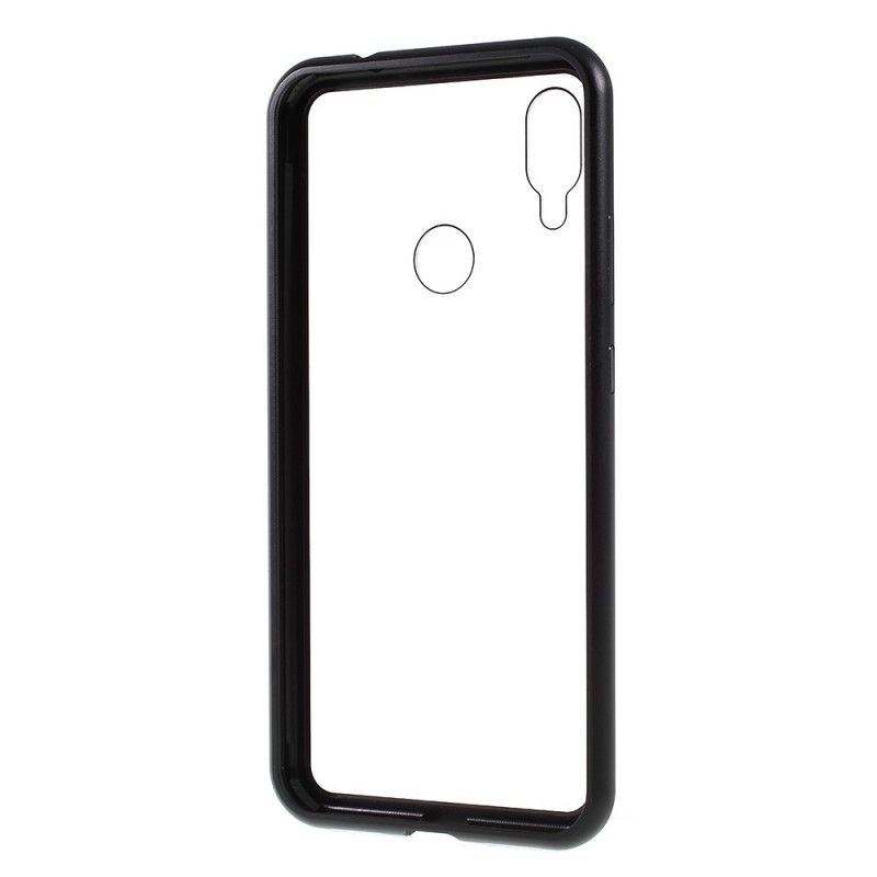 Flip Kotelot Xiaomi Redmi Note 7 Czerwony Czarny Przezroczysty. Zdejmowany