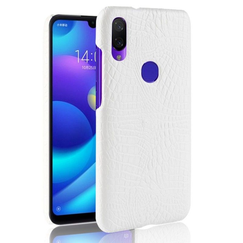 Futerały Xiaomi Redmi Note 7 Biały Czarny Etui na Telefon Efekt Skóry Krokodyla