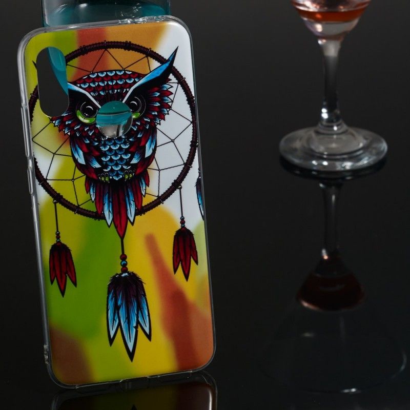 Futerały Xiaomi Redmi Note 7 Etui na Telefon Fluorescencyjny Łapacz Snów Sowy