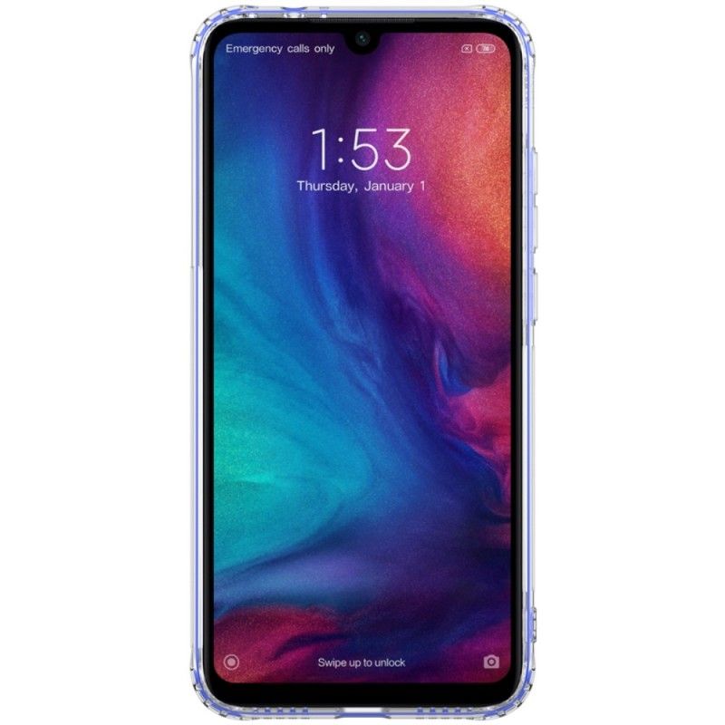 Futerały Xiaomi Redmi Note 7 Przezroczysty Szary Etui na Telefon Przezroczysty Nillkin