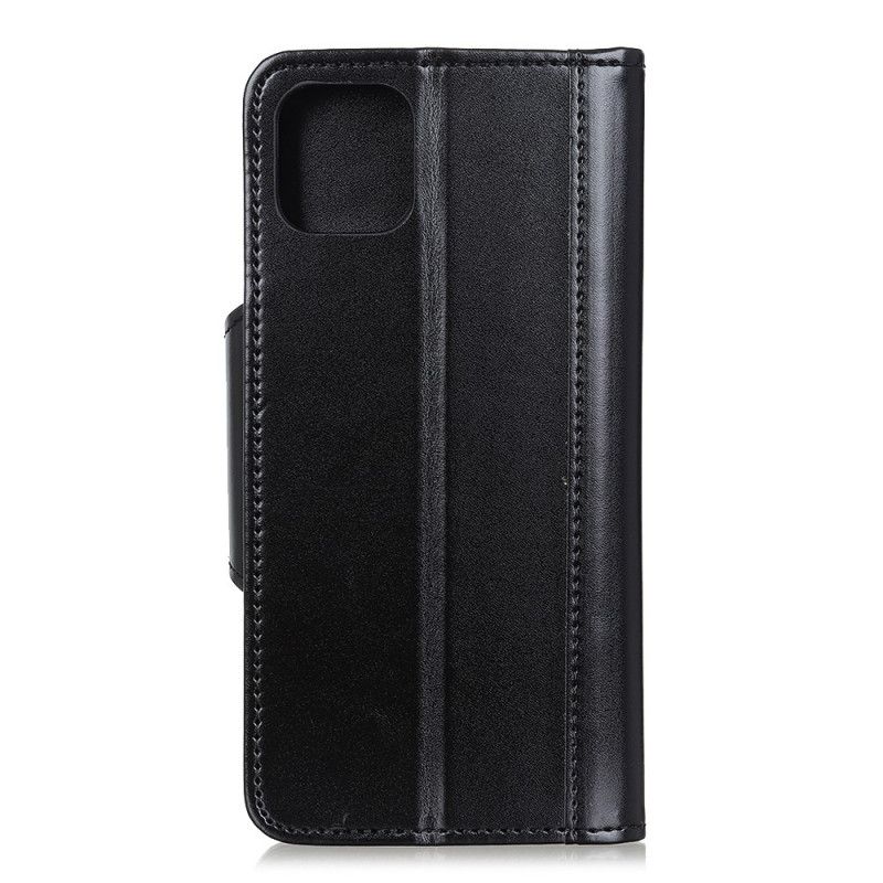 Etui Folio iPhone 11 Pro Max Czarny Eleganckie Zamknięcie Ze Sztucznej Skóry Etui Ochronne