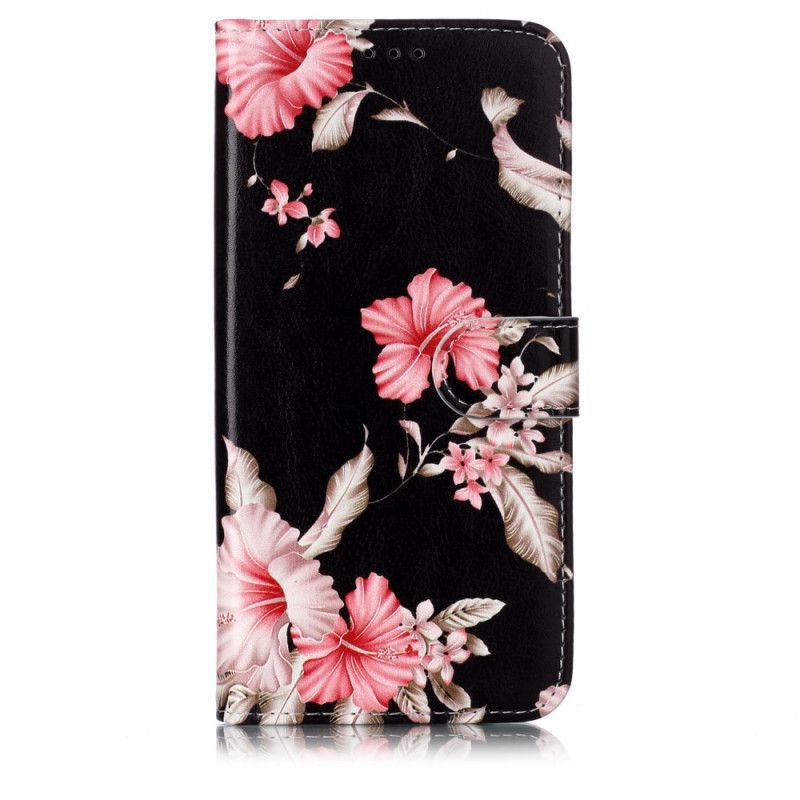 Etui Folio iPhone 11 Pro Max Czarny Odkrycie Kwiatów Etui Ochronne