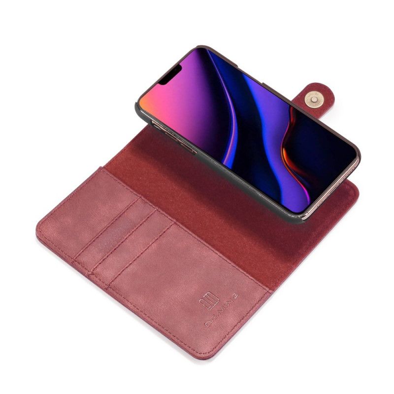 Etui Folio iPhone 11 Pro Max Czerwony Czarny Dg. Odpinany Ming Etui Ochronne