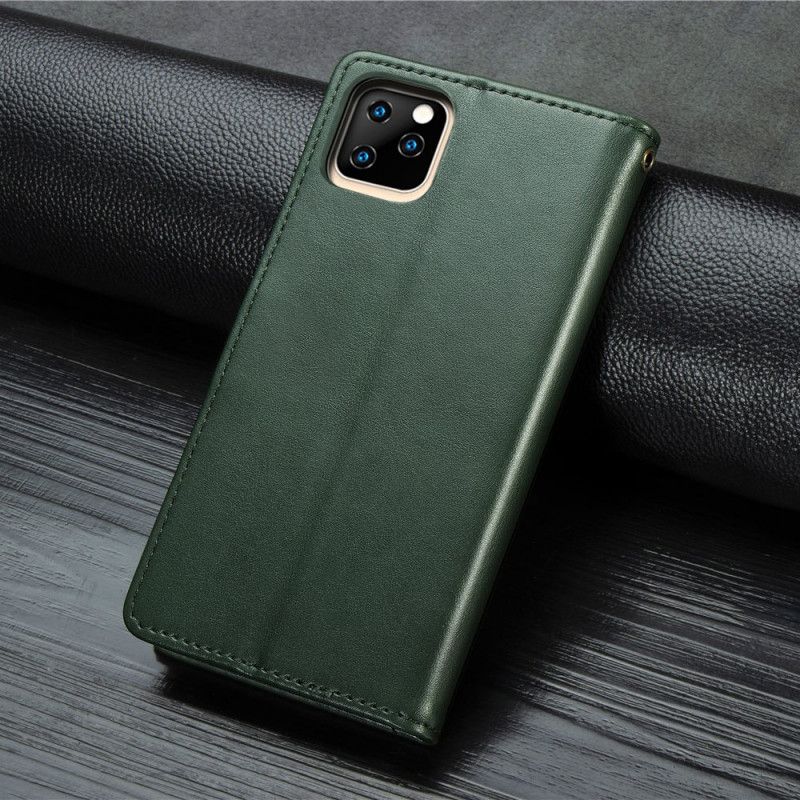 Etui Folio iPhone 11 Pro Max Czerwony Czarny Projekt Premium