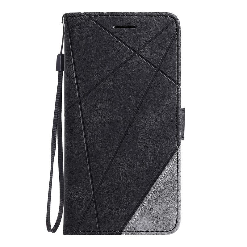 Etui Folio iPhone 11 Pro Max Czerwony Czarny Sztuczna Skóra W Stylu Vintage Z Diamentami Etui Ochronne