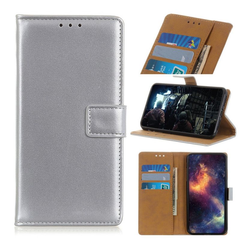 Etui Folio iPhone 11 Pro Max Granatowy Czarny Kolor Jesieni Imitacji Skóry Etui Ochronne