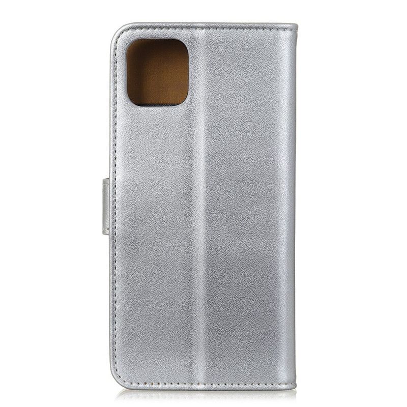 Etui Folio iPhone 11 Pro Max Granatowy Czarny Kolor Jesieni Imitacji Skóry Etui Ochronne