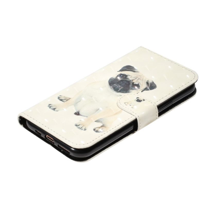 Etui Folio iPhone 11 Pro Max Punkty Świetlne Dla Psów Z Paskiem Etui Ochronne