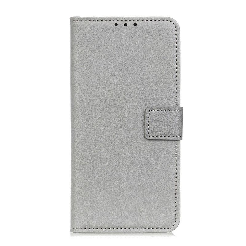 Etui Folio iPhone 11 Pro Max Szary Czarny Liczi Teksturowane Etui Ochronne