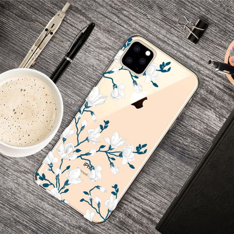 Etui iPhone 11 Pro Max Białe Kwiaty